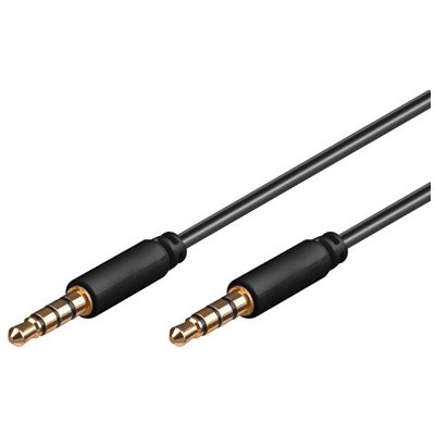 PremiumCord Jack 3.5mm 4 pinový M/M 0,5m - kjack4mm05 – Sleviste.cz