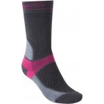 Bridgedale MTB Summer Weight T2 Coolmax Sport Boot Women's dámské letní cyklistické ponožky dark grey/pink – Sleviste.cz