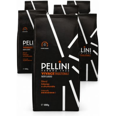 Pellini Espresso Bar Vivace Intenso zrnková 6 x 1 kg – Hledejceny.cz