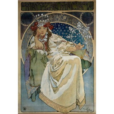 Mucha, Alphonse Marie - Obrazová reprodukce Princess Hyacinthe, (26.7 x 40 cm) – Zboží Mobilmania