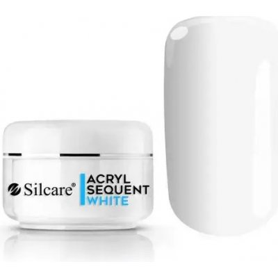 Silcare Akrylový prášek Sequent Acryl White 12 g
