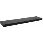 Aga Nástěnná police 60x23,5 cm Černá – Zboží Dáma