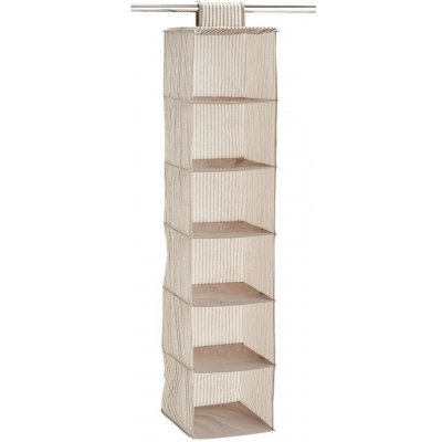 ZELLER Organizátor oděvů s 6 přihrádkami, skládací textilní skříň - 129 x 30 x 30 cm – Zbozi.Blesk.cz