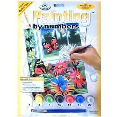 Royal Langnickel Malování podle čísel 22x30 cm- Motýli – Hledejceny.cz