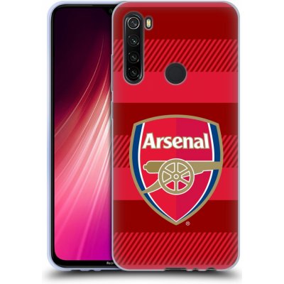 Pouzdro Head Case Xiaomi Redmi Note 8T Arsenal FC - Logo s pruhy