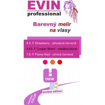 Evin 3 odstíny v dóze barevný melír na vlasy 3 x 200 g