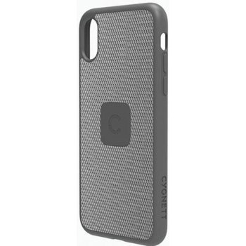 Pouzdro CYGNETT iPhone X Slim Case with Carbon Fibre in stříbrné