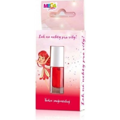 Megasalon Dětský lak na nehty odstranitelný vodou červený 5 ml – Zboží Dáma