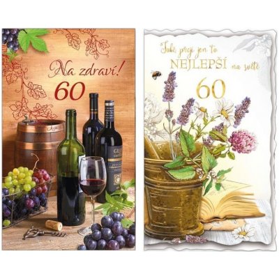 přání srdečné do obálky - 60 – Zboží Mobilmania