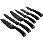 BerlingerHAUS Sada nožů s antibakteriálním povrchem 6 ks Royal Black Collection BerlingerHAUS BH 2383 – Zboží Dáma