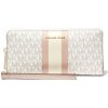 Peněženka Michael Kors Logo Stripe Continental Wristlet Vanilla Soft Pink