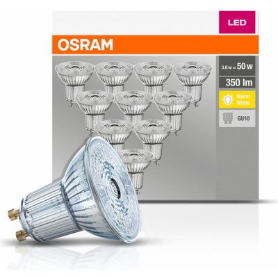 Osram LED reflektor GU10 4,3W 2 700K 350lm 10ks – Hledejceny.cz