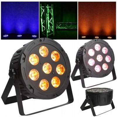 Light4Me Penta PAR 8x12W MKII RGBWA LED – Sleviste.cz