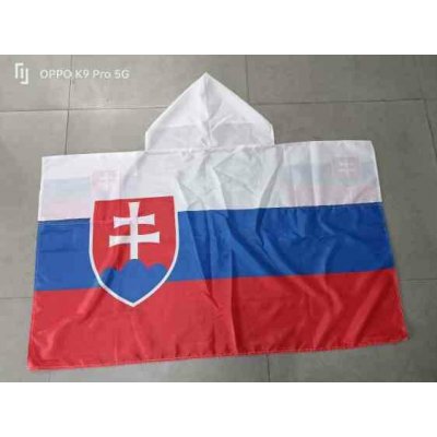 Originální tělová vlajka s kapucí (150x90cm, 3x5ft) - Slovensko – Hledejceny.cz