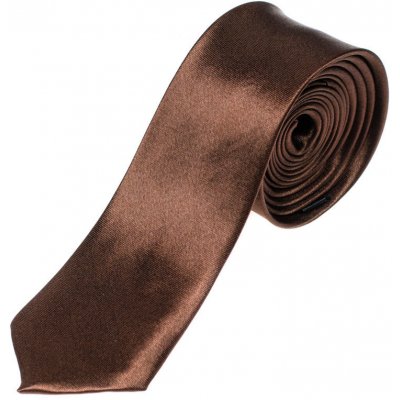 Bolf Hnědá pánská elegantní kravata K001 – Zboží Mobilmania