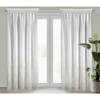 EUROFIRANY ZÁCLONA NA PÁSCE LINZI 140X270 CM VZOROVANÁ – Hledejceny.cz