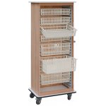 DEXTER 26 ABS vozík boxový, otevřený, 1780x750x520 mm, korpus dub bardolino, horní a spodní deska bílá – Hledejceny.cz