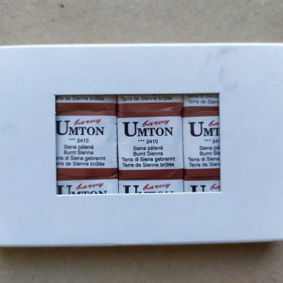 Umton mistrovské akvarelové barvy 1/2 pánvička 2,6 ml 1 ks 2410 Siena pálená – Hledejceny.cz