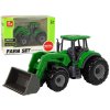 Auta, bagry, technika Lean Toys Zemědělské vozidlo Traktor Buldozer Zelený Malý