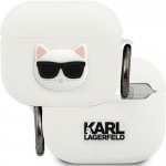 Karl Lagerfeld Apple AirPods 3 cover Silicone Choupette KLACA3SILCHWH – Zboží Živě