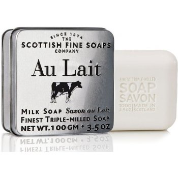 Scottish Fine Soaps mýdlo v plechu Au Lait 100 g