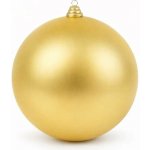 DECOLED Velká vánoční ozdoba 40 cm plastová koule zlatá matná – Hledejceny.cz
