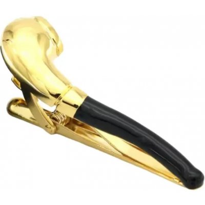 Amparo Miranda spona na kravatu Dýmka zlatá – Zboží Dáma