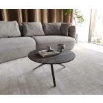 Delife Delron 70x70 cm keramika Laminam®Noir Desir hnědá křížová podnož plochá kov titanový efektový povrch – Zboží Dáma