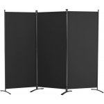 SucceBuy Paraván Přenosný Černý Skládací 228 x 184 cm 3-dílný – Zboží Dáma