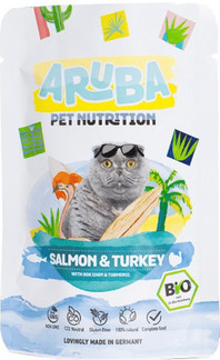 Aruba Cat Organic Losos krůta bok choy a kurkuma 70 g