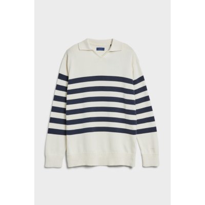 Gant D2. Striped V-neck Polo žlutá – Zboží Mobilmania