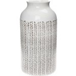 VÁZA ORNAMENT BIELA KERAMIKA 15*15*29.5CM – Hledejceny.cz