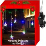 ISO 11319 Světelný závěs hvězdy 108 LED multicolor – Hledejceny.cz