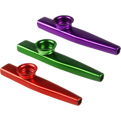 Kazoo sada červené fialové a zelené 3 ks – Zboží Mobilmania