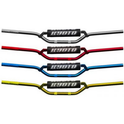 Crossová řídítka s hrazdou 800x70x58,1mm, průměr 22,2mm, hliník - Zelená | Zboží Auto