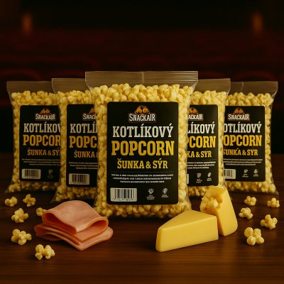 SnackStore.cz Popcorn šunka a sýr párty balík 5 x 2 l – Zboží Dáma