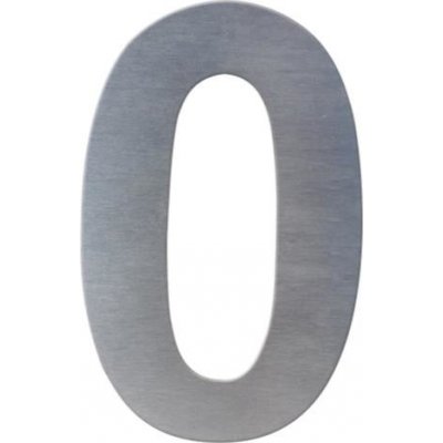 DOLS DLS-C-0 - nerezová číslice 0, číslo na dům, výška 150 mm – Zboží Mobilmania