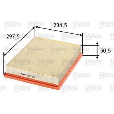 Vzduchový filtr VALEO 585291 – Hledejceny.cz
