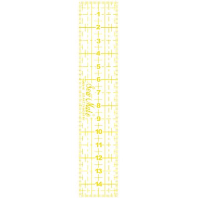 Rastrové pravítko 3x15cm M0315-YW žluté – Zboží Mobilmania