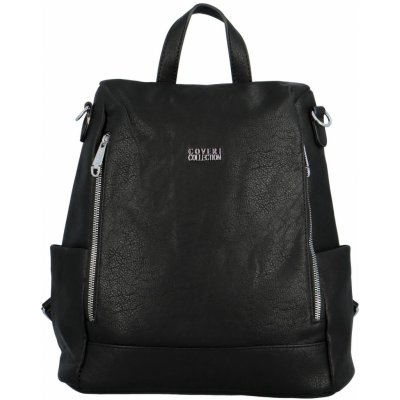 Stylový dámský koženkový kabelko/batoh Trinida černý