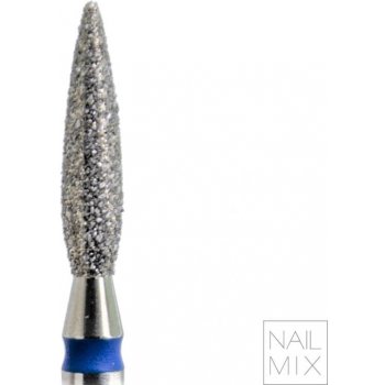 KMIZ Diamantová fréza plamínek modrá L-10,0 mm Ø 2,3 mm