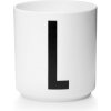 DESIGN LETTERS Porcelánový hrneček dózička Letters B černá porcelán 300 ml