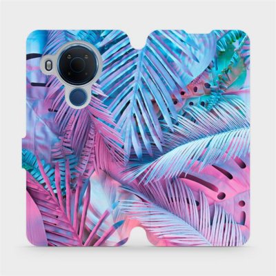 Mobiwear - Nokia 5.4 - MG10S Fialové a modré listy – Sleviste.cz