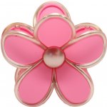 Skřipec na vlasy - květ Barva: černá – Zboží Mobilmania