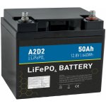 A2D2 LiFePO4 12,8V 50Ah M6 LFA2-12V050C10-M6B1 – Sleviste.cz