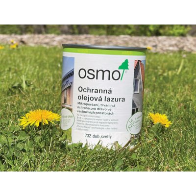 Osmo 732 Ochranná olejová lazura 0,75 l Dub světlý – Hledejceny.cz