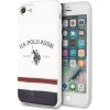 Pouzdro a kryt na mobilní telefon Apple US Polo Assn US Polo USHCI8PCSTRB iPhone 7/8/SE 2020 bílá/bílá Tricolor Pattern Collection