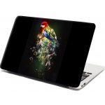 Sablio Samolepka na notebook Barevný papoušek - 29x20 cm – Zboží Živě