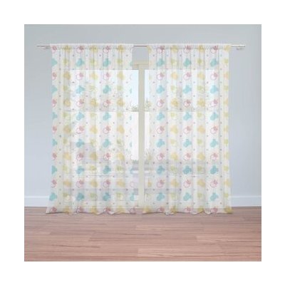 Sablio Záclony Dudlíky a body: 2ks 150x250cm – Hledejceny.cz