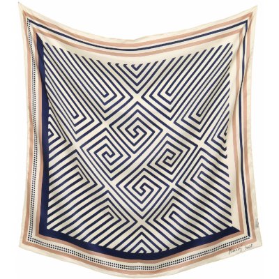 hedvábný šátek Modrý labyrint – Zboží Mobilmania